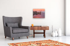 Original art for sale at UGallery.com | Evening on the Lake by Karen d’Angeac Mihm | $950 | oil painting | 16' h x 20' w | thumbnail 5