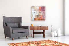 Original art for sale at UGallery.com | Out at the Edge by Margriet Hogue | $1,050 | mixed media artwork | 24' h x 24' w | thumbnail 5