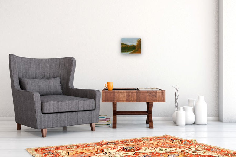 Baker Pond by Carolyn Steward |  In Room View of Artwork 
