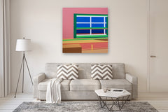 Original art for sale at UGallery.com | Window7 by Wenjie Jin | $2,400 | acrylic painting | 47.24' h x 47.24' w | thumbnail 5