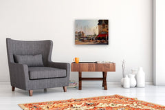 Original art for sale at UGallery.com | View of Honfleur by Jonelle Summerfield | $925 | oil painting | 18' h x 24' w | thumbnail 5