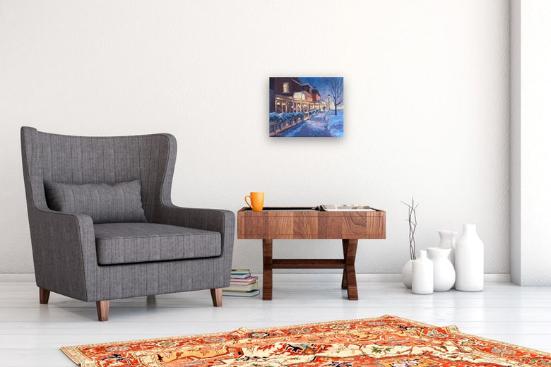 Snow Light by Claudia Verciani |  In Room View of Artwork 