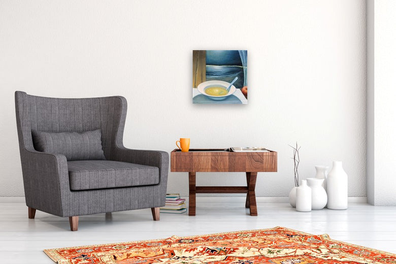 Cena Al Chiaro DI Luna by Tito Rossini |  In Room View of Artwork 