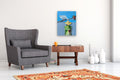 Original art for sale at UGallery.com | The Whispering Goose by Mikhail Zuyeu | $800 | oil painting | 24' h x 20' w | thumbnail 5