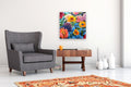 Original art for sale at UGallery.com | Flower Power by John Jaster | $1,100 | acrylic painting | 24' h x 24' w | thumbnail 5