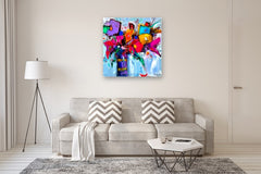 Original art for sale at UGallery.com | Shapes 'n Colors by Allen Wittert | $2,850 | acrylic painting | 39.5' h x 39.5' w | thumbnail 5