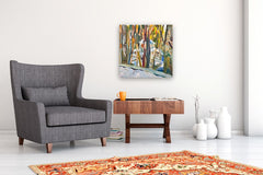 Original art for sale at UGallery.com | Sunlight on Trees by Robert Hofherr | $950 | acrylic painting | 24' h x 24' w | thumbnail 5