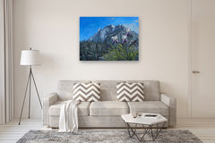Original art for sale at UGallery.com | Blue Air Irises by Jay Jensen | $5,650 | oil painting | 36' h x 48' w | thumbnail 5