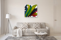 Original art for sale at UGallery.com | Enchantment by Krispen Spencer | $2,400 | acrylic painting | 36' h x 36' w | thumbnail 5