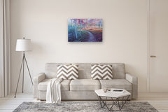 Original art for sale at UGallery.com | Woods by Shuxing Fan | $2,100 | oil painting | 24' h x 36' w | thumbnail 5