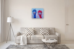 Original art for sale at UGallery.com | Bold Pair by Viktoria Goudbeek | $1,825 | oil painting | 23.6' h x 27.5' w | thumbnail 5