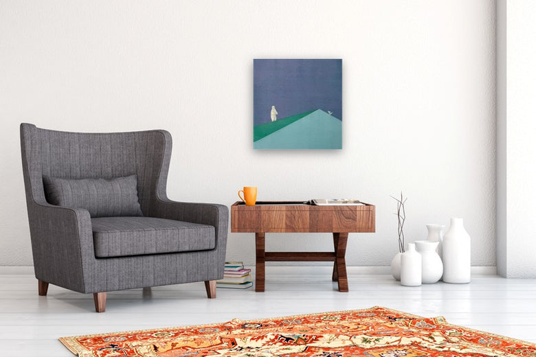 Polar Bear, Cactus by Heejin Sutton |  In Room View of Artwork 