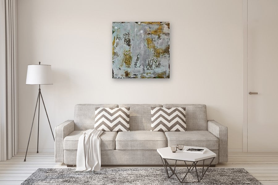 Urban Metal by DL Watson |  In Room View of Artwork 