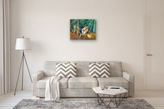 Original art for sale at UGallery.com | Cottage in a Wood by Robert Hofherr | $1,125 | acrylic painting | 22' h x 28' w | thumbnail 5