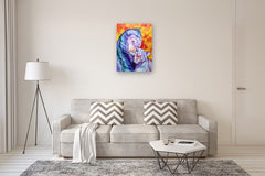Original art for sale at UGallery.com | Tenderness by Viktoria Goudbeek | $1,875 | oil painting | 31.5' h x 23.6' w | thumbnail 5