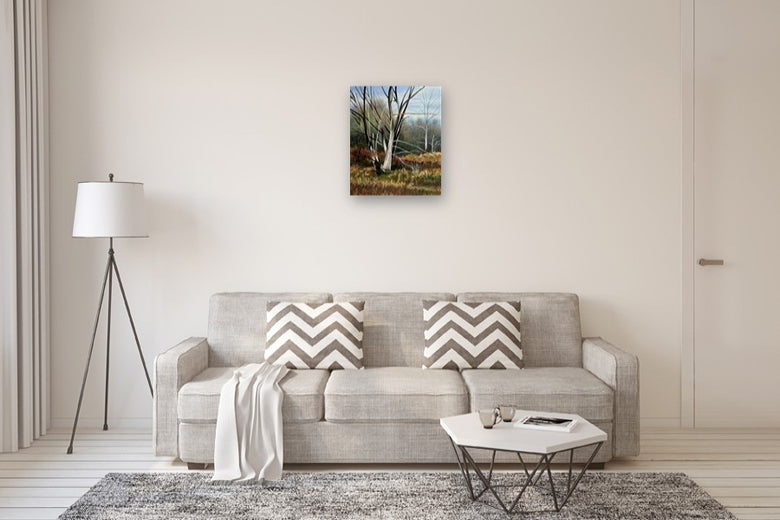 Autumn Sentinel by Vic Roschkov |  In Room View of Artwork 