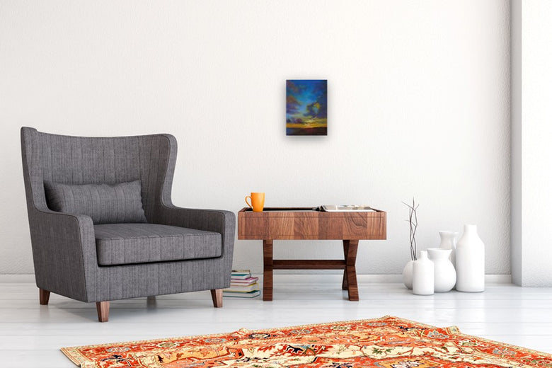 Veil of Dusk by Joanie Ford |  In Room View of Artwork 