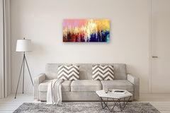 Original art for sale at UGallery.com | Sensuous Cognition by Tatiana Iliina | $2,850 | acrylic painting | 24' h x 48' w | thumbnail 5