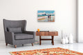 Original art for sale at UGallery.com | Long Walk on the Beach by Keith Thomson | $2,300 | oil painting | 16' h x 24' w | thumbnail 5