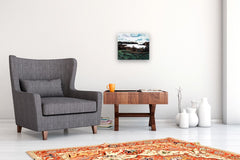 Original art for sale at UGallery.com | Autumn over the Lake by David Kihlberg | $1,025 | oil painting | 12.9' h x 15.7' w | thumbnail 5