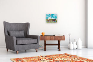 Ibis Invasion by Kat Silver |  In Room View of Artwork 