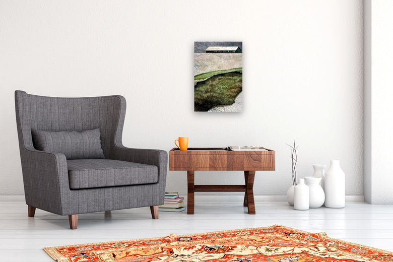 Rivers Ridge by Vic Roschkov |  In Room View of Artwork 