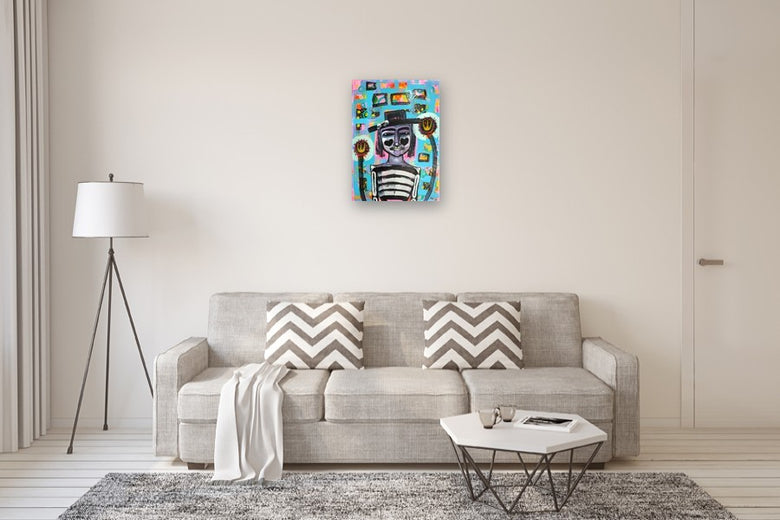 Godfather Death by Sara Rodighiero |  In Room View of Artwork 