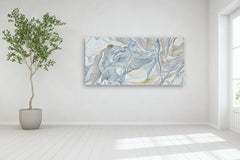 Original art for sale at UGallery.com | The Poet’s Echo by Nava Lundy | $6,400 | acrylic painting | 36' h x 72' w | thumbnail 5