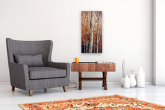 Original art for sale at UGallery.com | Squirrels Treehouse by Tatiana Iliina | $650 | acrylic painting | 30' h x 15' w | thumbnail 5