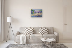 Original art for sale at UGallery.com | Cherry Meadow by Viktoria Goudbeek | $1,150 | pastel artwork | 19.7' h x 27.5' w | thumbnail 5
