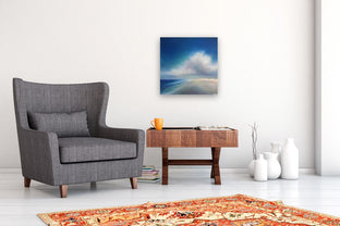 Quiet Beach Cloud by Nancy Hughes Miller |  In Room View of Artwork 