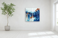 Original art for sale at UGallery.com | Malibu by Karen Hansen | $6,375 | acrylic painting | 48' h x 49' w | thumbnail 5