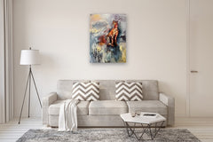 Original art for sale at UGallery.com | A New Flame by Miranda Gamel | $4,575 | oil painting | 40' h x 30' w | thumbnail 5