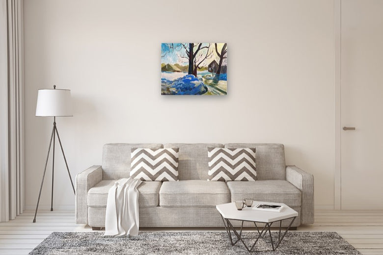 Melting Snow by Robert Hofherr |  In Room View of Artwork 