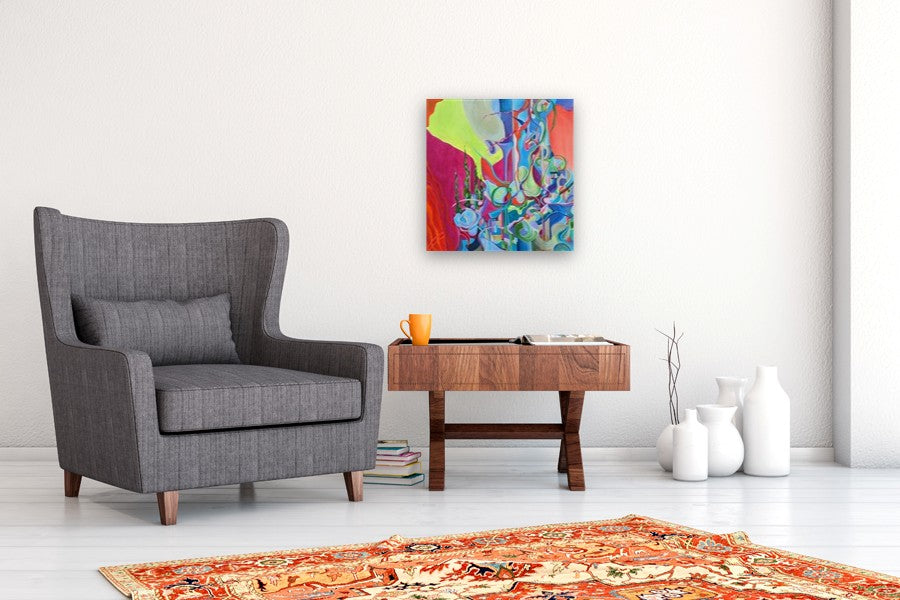 Creation Code: Code 5 by Vera Saiko |  In Room View of Artwork 