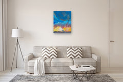 Original art for sale at UGallery.com | Sky on Fire by Benjamin Thomas | $1,400 | acrylic painting | 35' h x 25' w | thumbnail 5