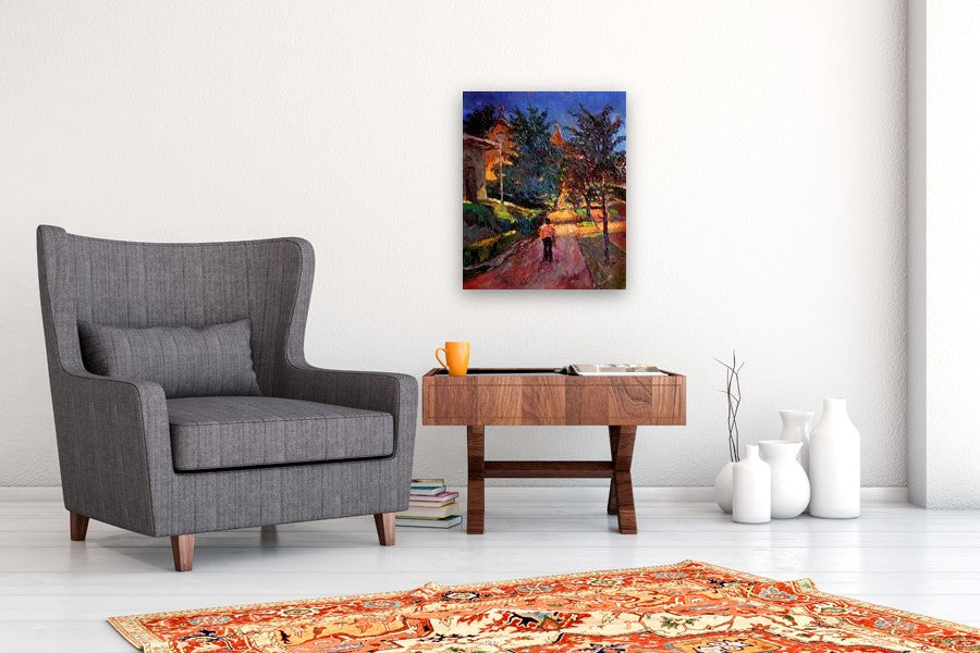 Night on the Street (Washington DC) by Suren Nersisyan |  In Room View of Artwork 