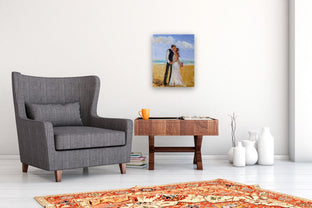 The Kiss by Judy Mackey |  In Room View of Artwork 