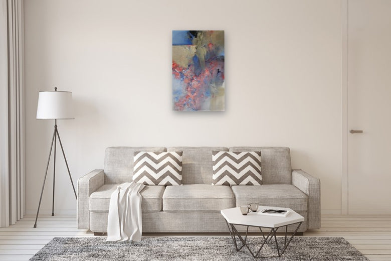 Blue Coral by Richard Johnson |  In Room View of Artwork 