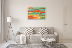 Original art for sale at UGallery.com | Sand and Sky by Alicia Dunn | $1,500 | acrylic painting | 28.5' h x 45.8' w | thumbnail 5