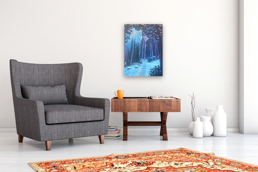 Winter Trail by Phyllis Anderson |  In Room View of Artwork 