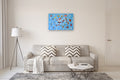 Original art for sale at UGallery.com | Fluffs and Butterflies 3 by Natasha Tayles | $800 | acrylic painting | 24' h x 36' w | thumbnail 5