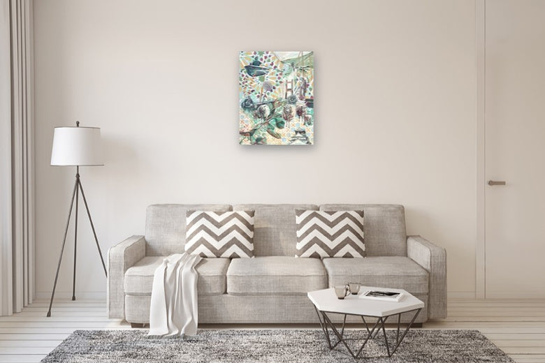 Comfort in Motifs by Marie-Eve Champagne |  In Room View of Artwork 