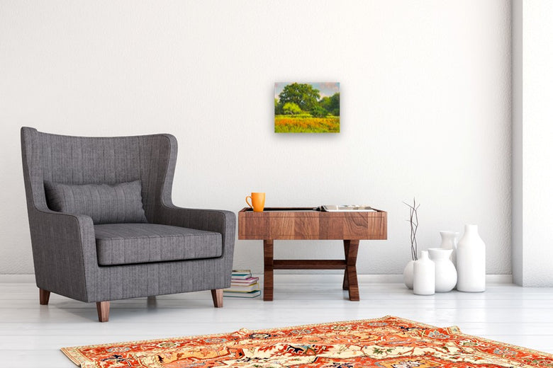 Wildflowers West of Marble Falls by David Forks |  In Room View of Artwork 