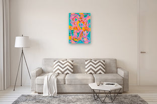 Big Green Series # 9 by Russell Jacobs |  In Room View of Artwork 