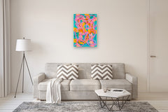 Original art for sale at UGallery.com | Big Green Series # 9 by Russell Jacobs | $1,400 | acrylic painting | 34' h x 24' w | thumbnail 5