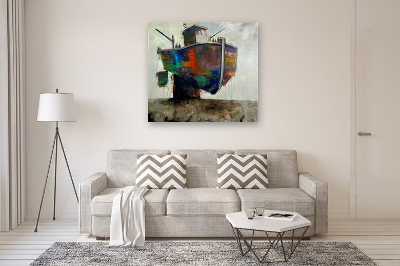 The Old Warrior by Allen Wittert |  In Room View of Artwork 