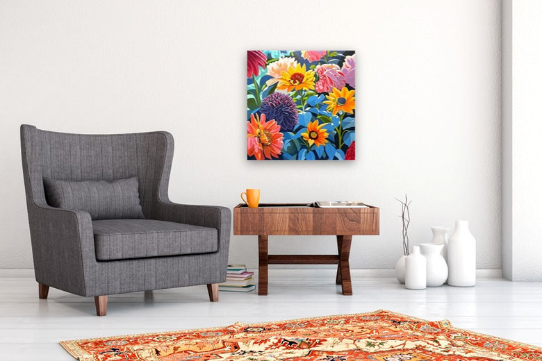 Flower Power by John Jaster |  In Room View of Artwork 