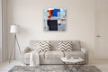 Original art for sale at UGallery.com | Block Party by Julie Weaverling | $1,020 | mixed media artwork | 36' h x 36' w | thumbnail 5