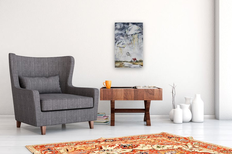 Become the Moon by Evgenia Smirnova |   Closeup View of Artwork 